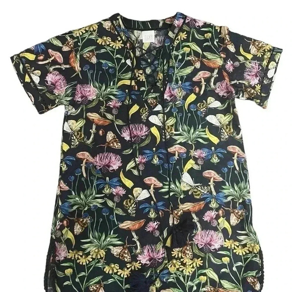 TRYB Anthropologie floral swimsuit beach cover-up fairy core whimsical - Picture 8 of 8